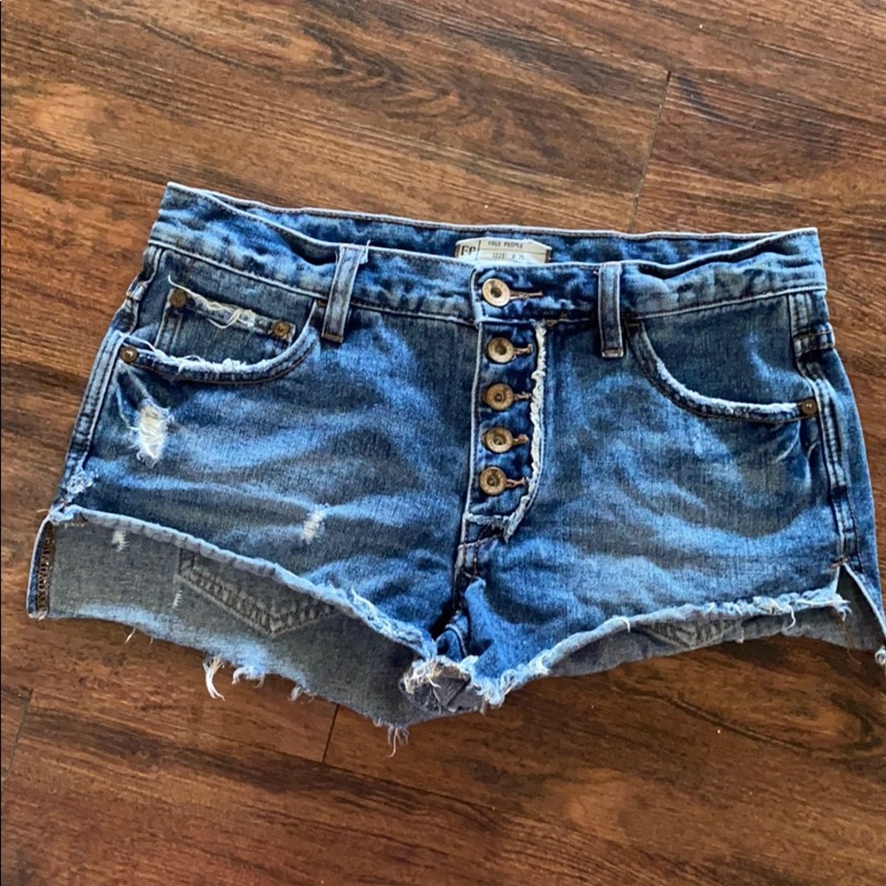 Free people jean shorts daisy dukes like new